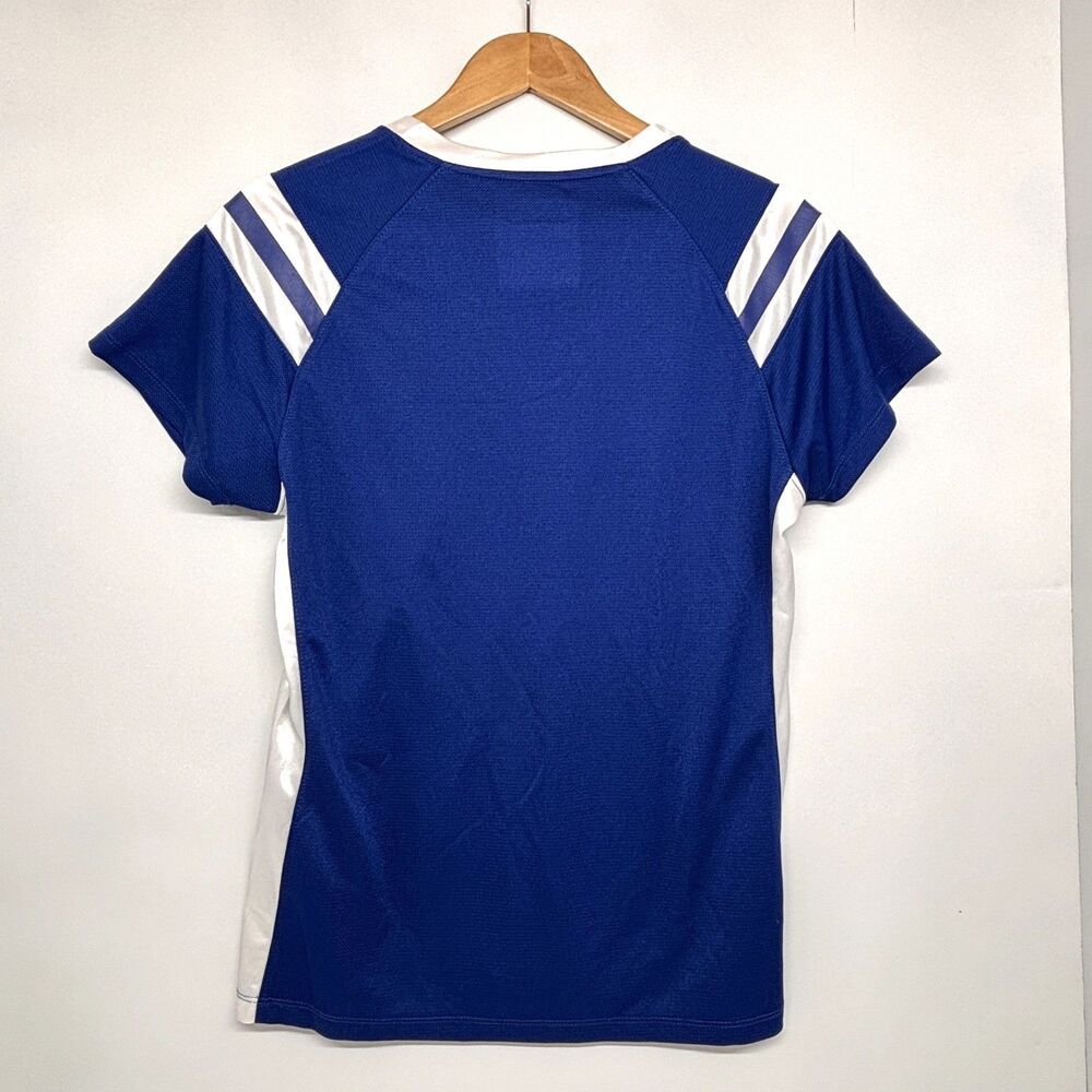 Indianapolis Colts NFL Team Apparel Women's Blue Short Sleeve Sequin Jersey Lg - Picture 2 of 4